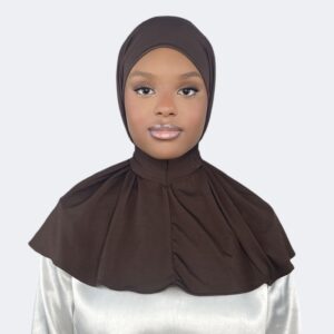 Instant Hijab Dark Brown