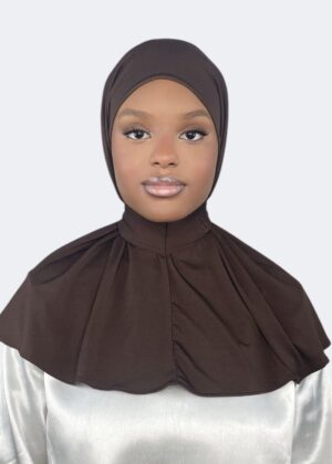 Instant Hijab Dark Brown