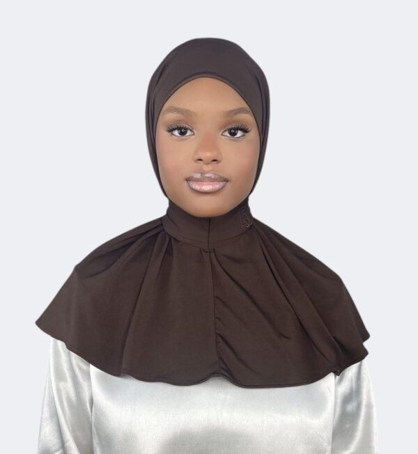 Instant Hijab Dark Brown