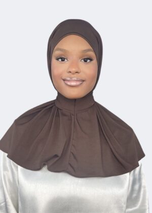 Instant Hijab Dark Brown