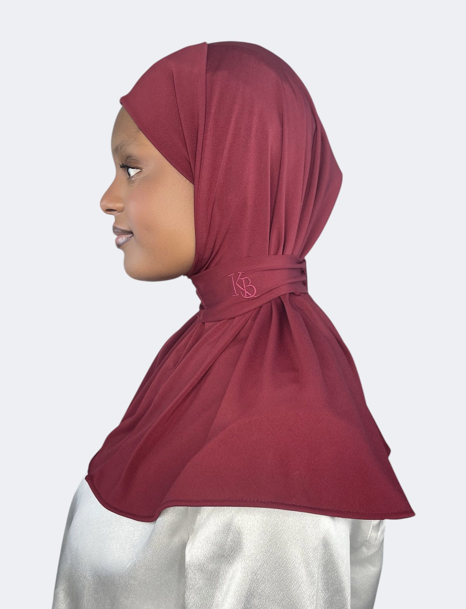 Instant Hijab Burgundy – Image 2