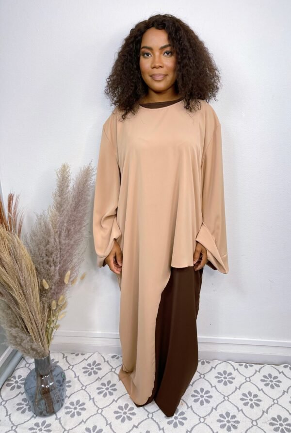 Ensemble asymétrique rose